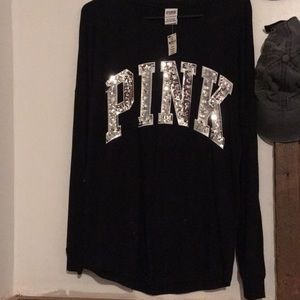 XS Pink Black Long Sleeve